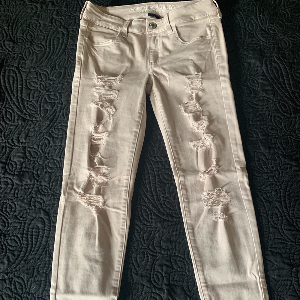 American Eagle 🦅 Jegging blush color.